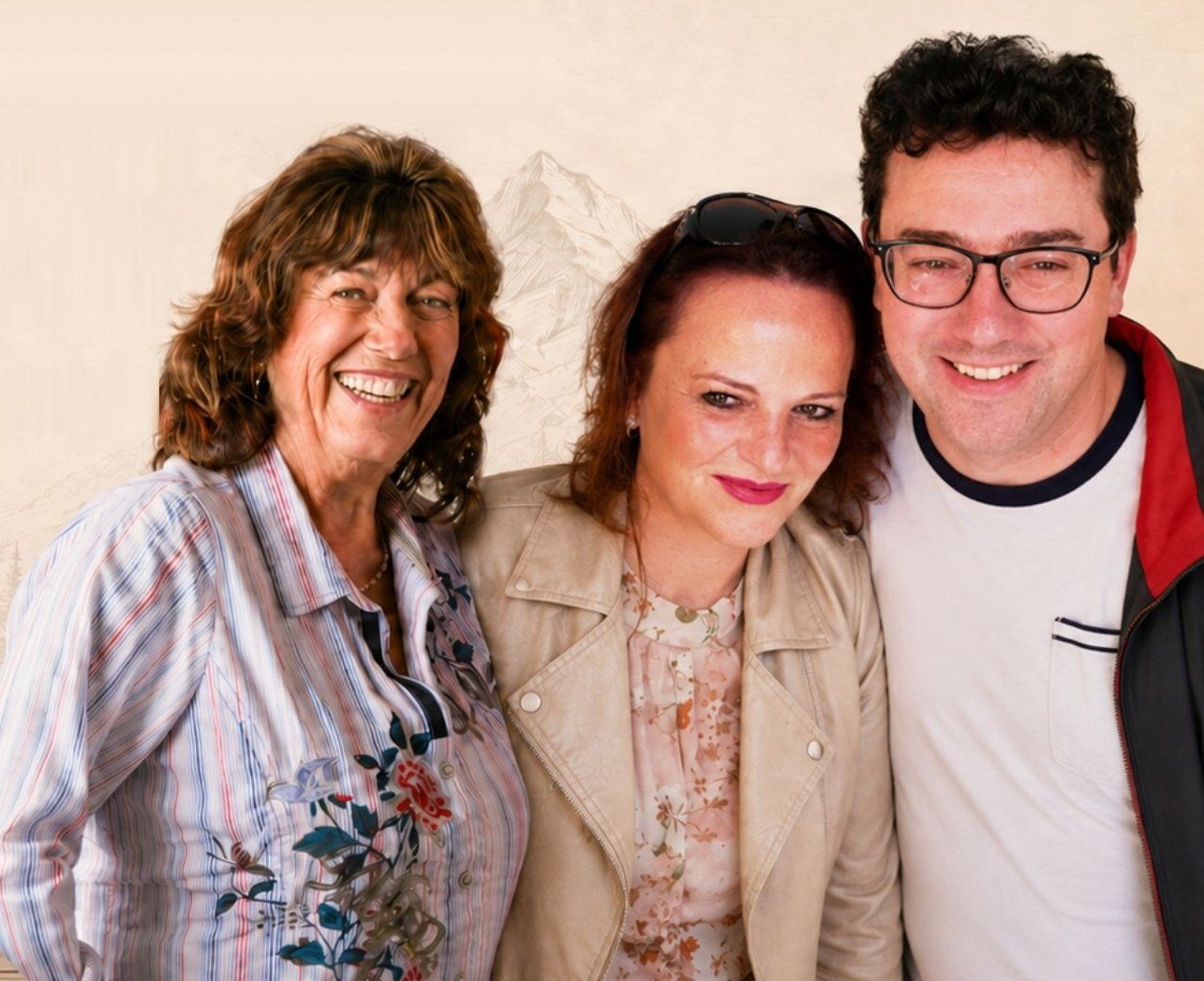 Familie Neuner — Monika, Christina und Patrick