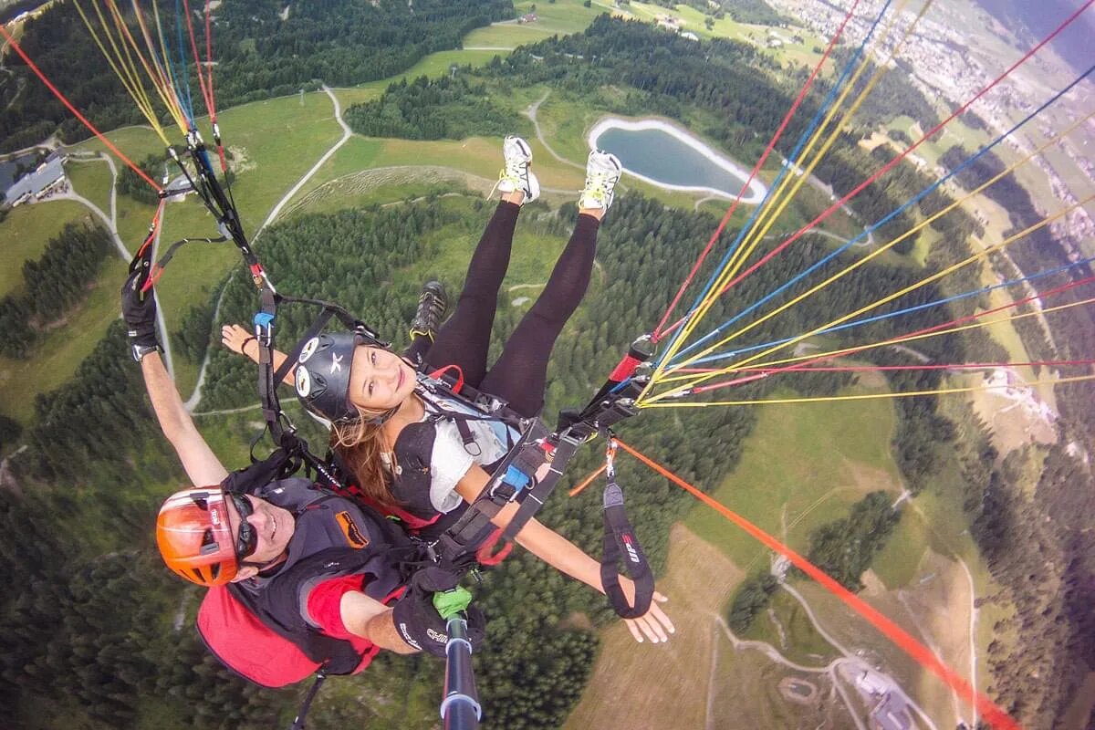 Gleitschirm im Tandem