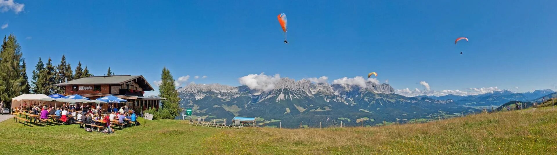 Tandem-Paragleiten über den Kitzbüheler Alpen