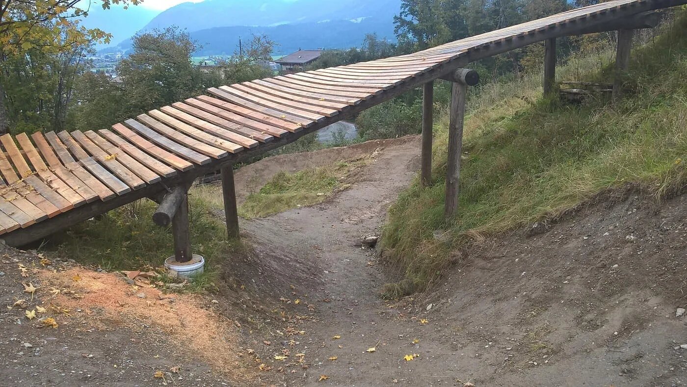 Mountainbike-Singletrail am Harschbichl